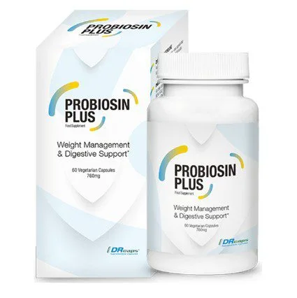 Probiosin Plus is a unique product with probiotic properties that effectively helps to lose weight.  Thanks to the intake of DRcaps® capsules, the probiotic bacteria contained in the product are neutralized by gastric juices, which is why it is incredibly effective.