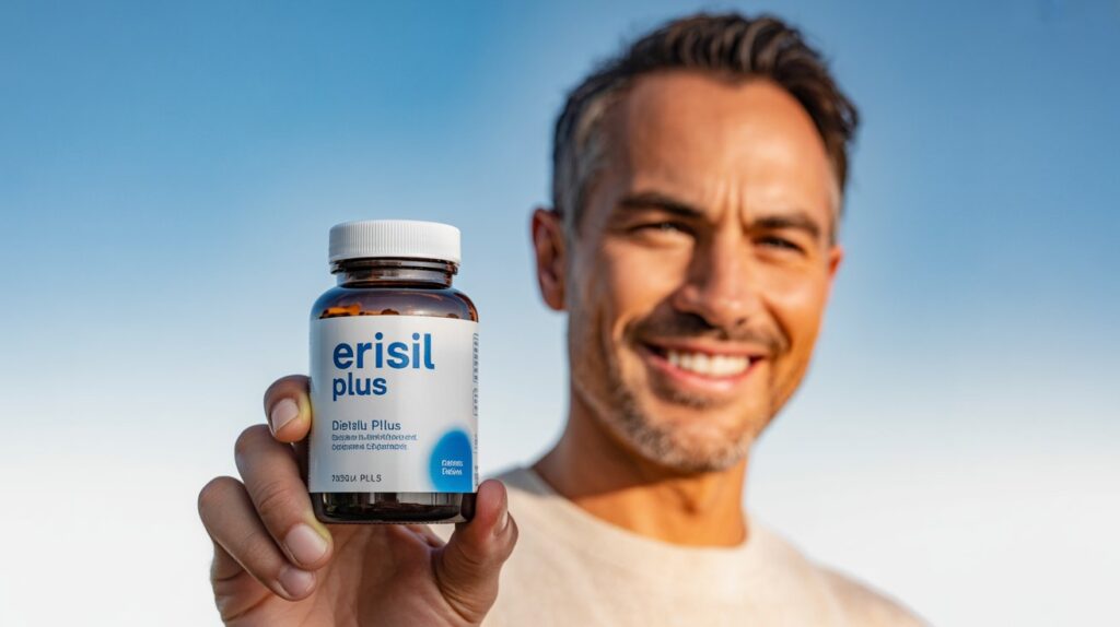 Weak Erection? The ultimate Guide to Naturally regaining your Virility (Solutions & Supplements) 1 Erisil Plus bottle and box natural solution for strong erection