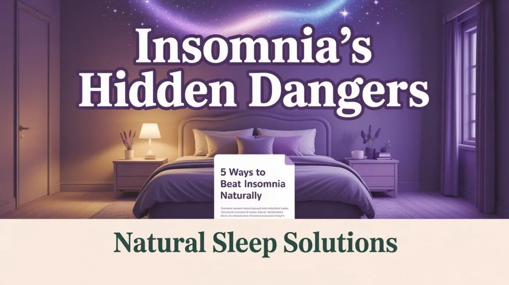 Chronic Insomnia : Expert Guide to Risks and Natural Sleep Solutions 25 5 Ways to Beat Insomnia Naturally